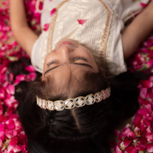 Pearl and mirror headband